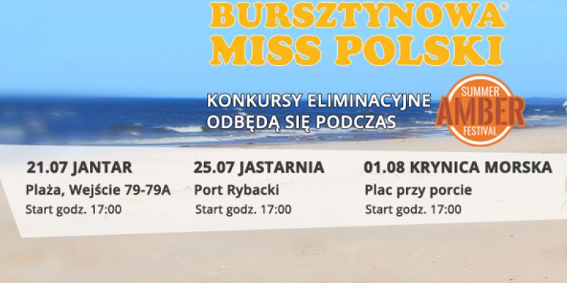 Zostań Bursztynową Miss Polski 2018