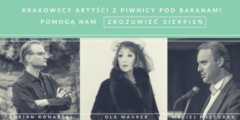 Zaproszenie na wystawę PORTRETY MAŁŻEŃSKIE i koncert artystów z Piwnicy pod Baranami