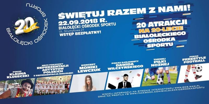 20  atrakcji  na  20-lecie  Białołęckiego  Ośrodka  Sportu