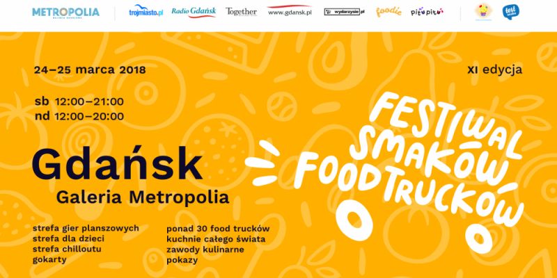 Rozpoczęcie sezonu food truckowego już 24 i 25 marca  na parkingu przy Galerii Metropolia w Gdańsku.