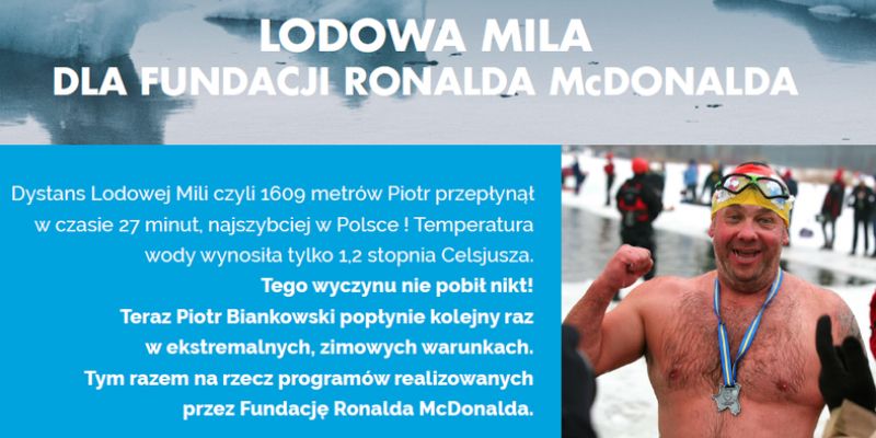 Lodowa Mila dla Fundacji Ronalda McDonalda
