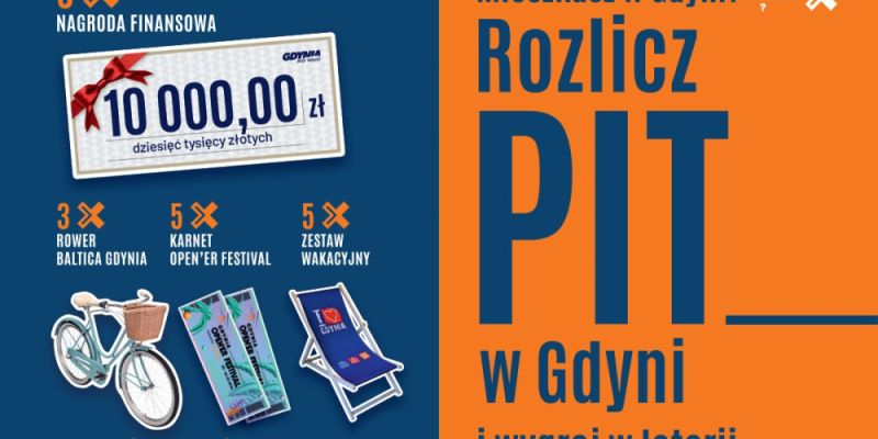 Rozlicz PIT w Gdyni i weź udział w loterii