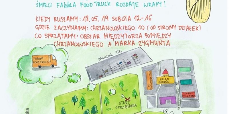 Sprzątanie Międzytorza ft. Falla Food Truck i darmowe wrapy