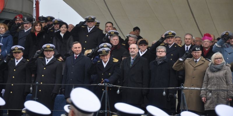 Prezydent RP Andrzej Duda na uroczystościach z okazji 98. rocznicy odtworzenia Marynarki Wojennej