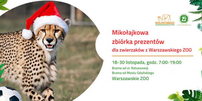 Ruszyła Mikołajkowa zbiórka prezentów dla zwierzaków z warszawskiego ZOO