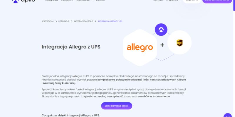 Automatyzacja zamówień w Allegro dzięki integracji z UPS od Apilo - przewaga konkurencyjna dla Twojego e-biznesu