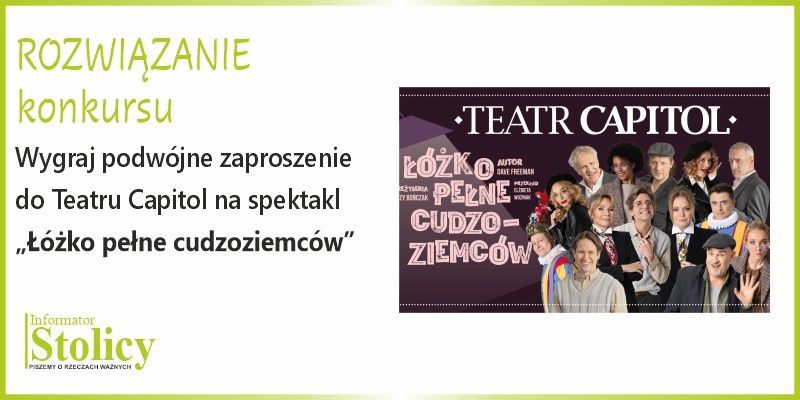 [Rozwiązanie konkursu] Spektakl „Łóżko pełne cudzoziemców” wygraj podwójną wejściówkę
