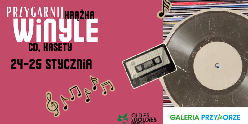 Winyle, CD i kasety wracają do gry. Muzyczny kiermasz w Galerii Przymorze