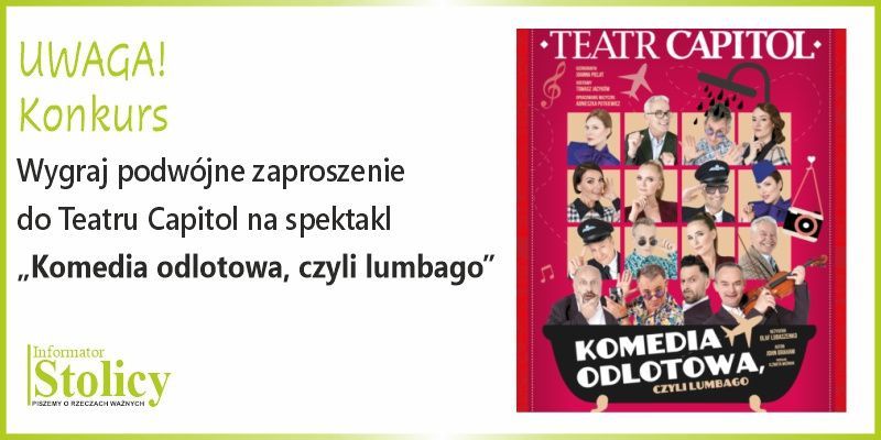 [KONKURS] Spektakl „Komedia odlotowa,  czyli Lumbago” wygraj podwójną wejściówkę