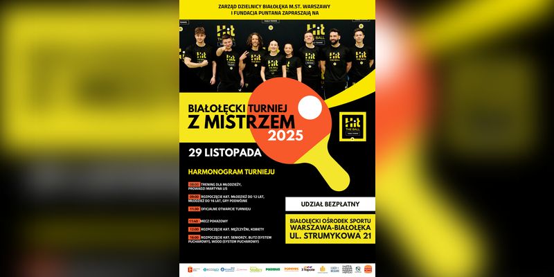 Białołęcki Turniej z Mistrzem 2025: wielkie tenisowe święto już 29 listopada
