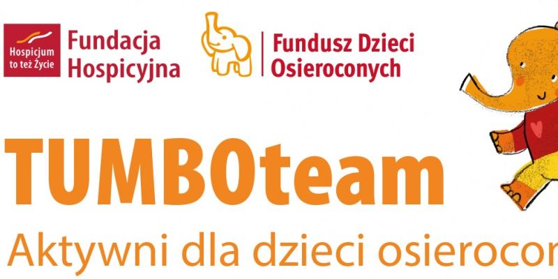 Pomarańczowy Słonik Tumbo wspiera osierocone dzieci i nastolatków