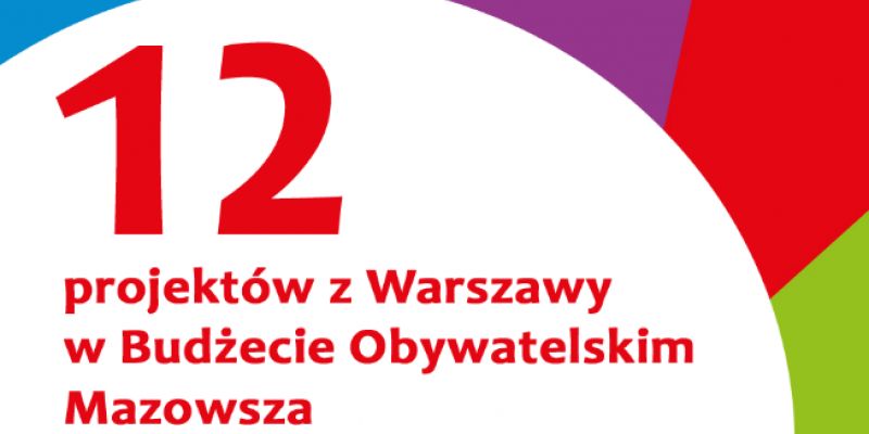 12 projektów z Warszawy walczy o wygraną w Budżecie Obywatelskim Mazowsza!