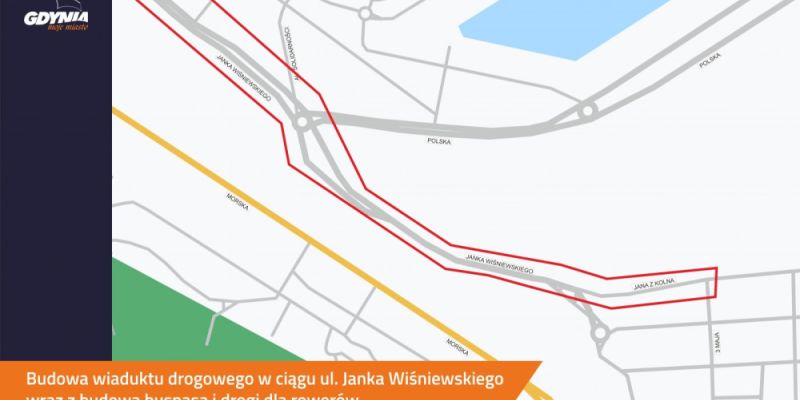 Gdynia szuka projektanta wiaduktu drogowego w ciągu ul. Janka Wiśniewskiego