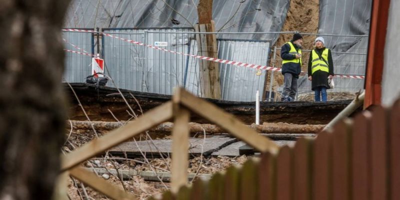 Sprawa osunięcia się ziemi w Gdyni trafiła w ręce prokuratury