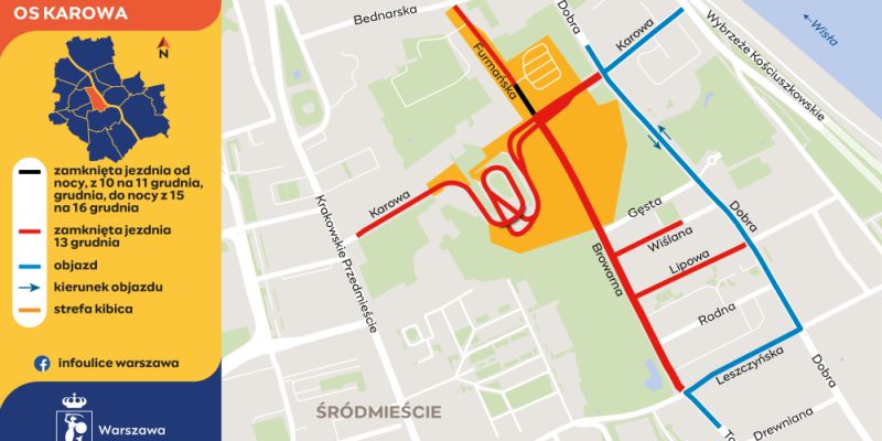 63. Rajd Barbórka w Warszawie. Utrudnienia na Powiślu, zmiany tras i zakazy parkowania