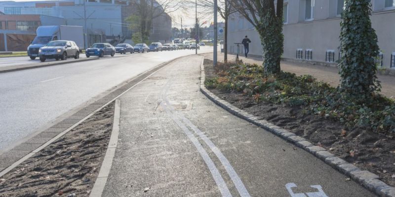 Nowa droga rowerowa na ul. 3 Maja w Gdańsku już otwarta