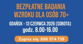 Bezpłatne badania wzroku dla seniorów w Gdańsku